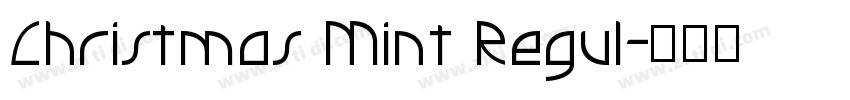 Christmas Mint Regul字体转换